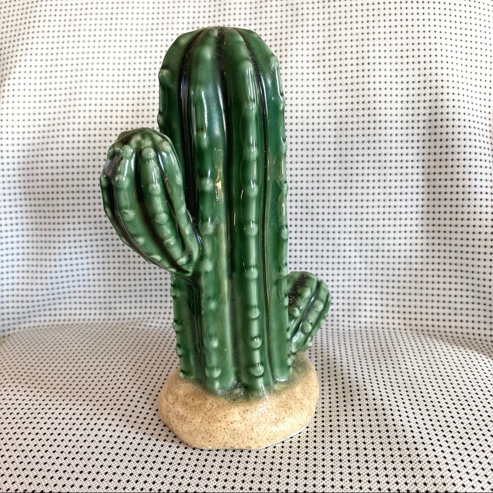 Hobby Lobby Green Ceramic Cactus Figure